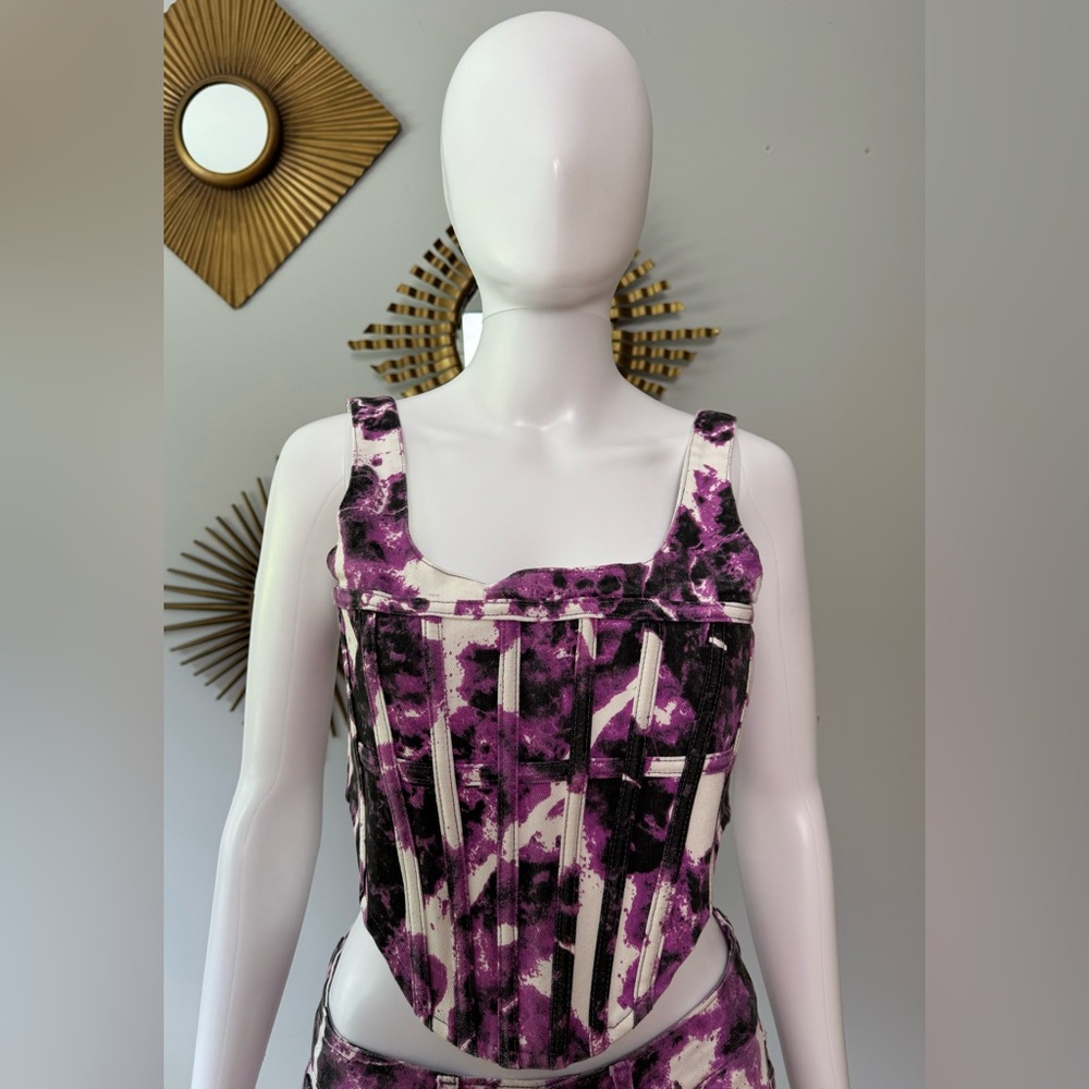 EITH - Purple Paint Corset & Pants Set - Picture 5 of 10